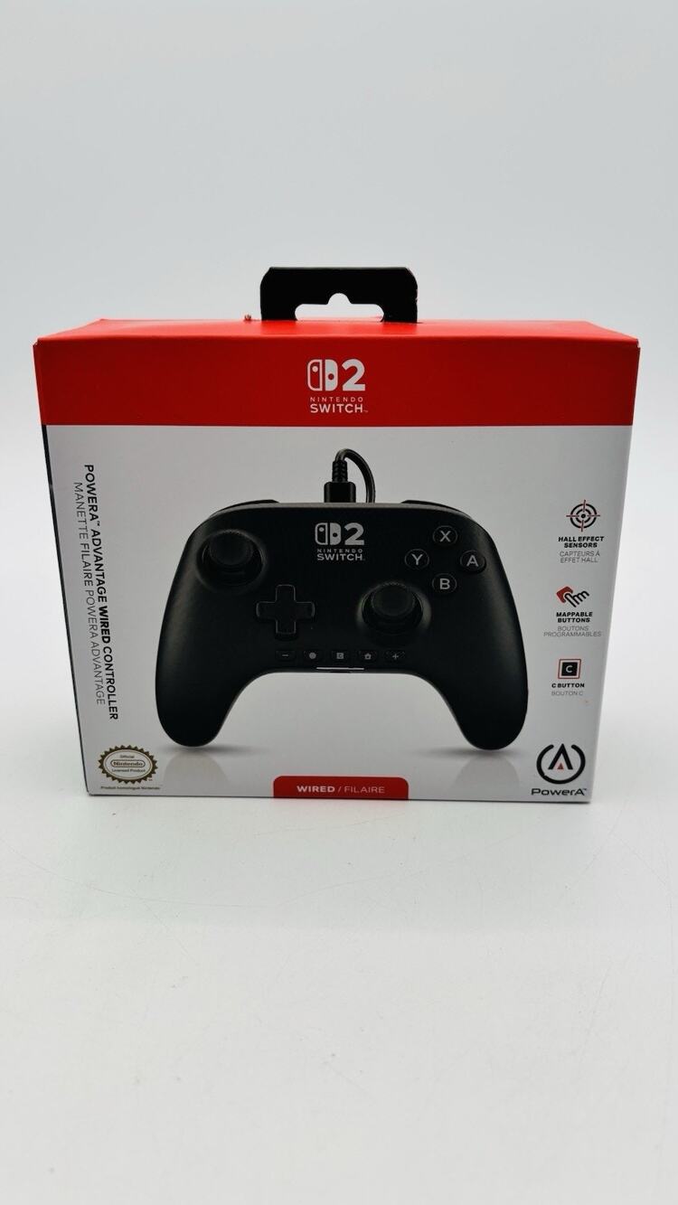 New PowerA - Advantage Wired Controller for Nintendo Switch 2, Black ~ Sealed
